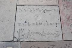 Grauman's Chinese Theatre footprints Jimmy Durante