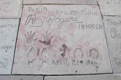 Grauman's Chinese Theatre footprints Roy Rogers and Trigger