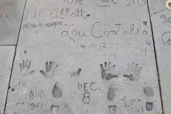 Grauman's Chinese Theatre footprints Bud Abbott and Lou Costello
