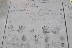 Grauman's Chinese Theatre footprints Bud Abbott and Lou Costello