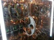 Pacific Pinball Museum on Alameda, internal workings of a pinball machine