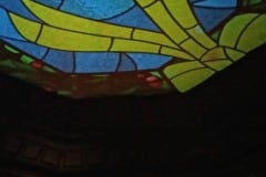 Haunted Mansion ride at night. We ere there in October and it was already decorated for the Nightmare before Christmas theme