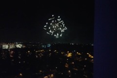 Fireworks from the Disneyland hotel