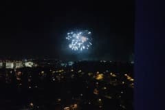 Fireworks from the Disneyland hotel
