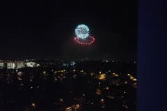 Fireworks from the Disneyland hotel