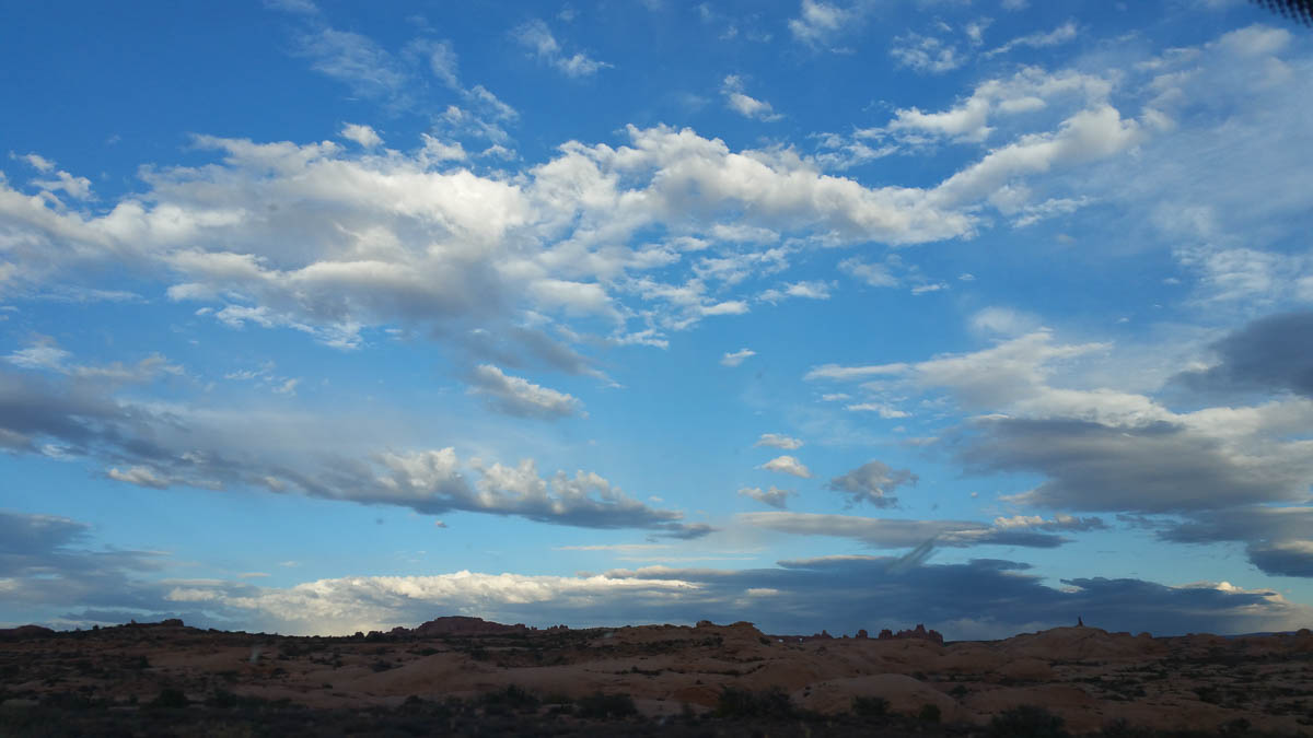 Sunset in Arches national park