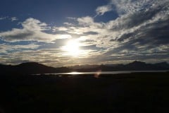 Sunset on the Colorado river south of Lake Havasu