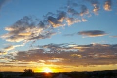 Sunset over the Mojave