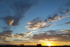 Sunset over the Mojave