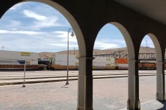 Barstow Railroad station and Harvey House. This building contains the railroad and route 66 museums.