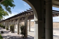 Barstow Railroad station and Harvey House. This building contains the railroad and route 66 museums.