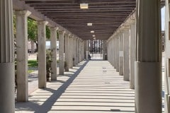 Barstow Railroad station and Harvey House. This building contains the railroad and route 66 museums.