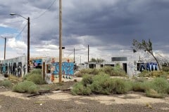 Abandoned Twin Arrows trading post along route 66