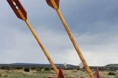 Abandoned Twin Arrows trading post along route 66