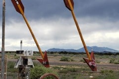 Abandoned Twin Arrows trading post along route 66