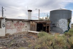 Abandoned Twin Arrows trading post along route 66