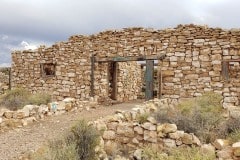Two guns ghost town along route 66 in Arizona
