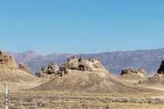Trona Pinacles tuffa formations