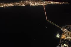 Flying over San Francisco and the bay area