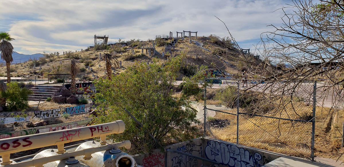 Abandoned waterpark near Newberry Springs California