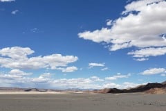 Little Dumont Dunes OHV outside Death Valley. Normally these dunes are covered with people and vehicles