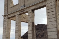 Rhyolite ghost town Cook bank building