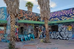 Abandoned waterpark near Newberry Springs California