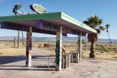 Abandoned waterpark near Newberry Springs California