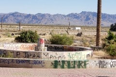 Abandoned waterpark near Newberry Springs California