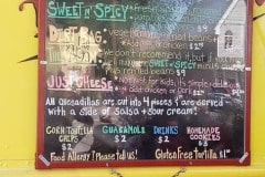 Great Quesadilla's from the food truck in Moab Utah