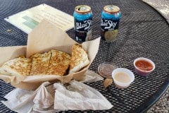 Great Quesadilla's from the food truck in Moab Utah