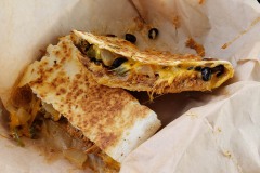 Great Quesadilla's from the food truck in Moab Utah