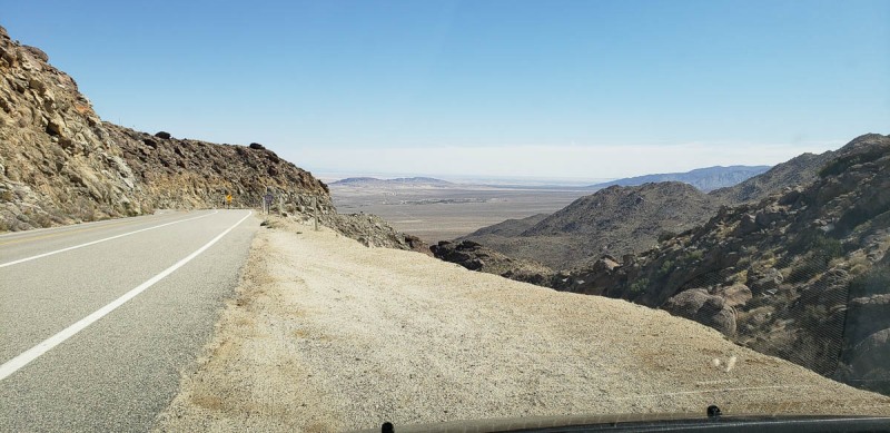 View from Montezuma Valley Road Lookout to Anza Borrego State Park